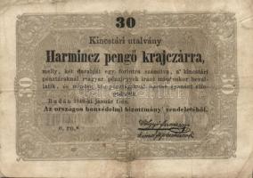 1849. 15Kr T:III/IV, 1849. 30Kr (4x) 2db "csillagos" T:III, 1848. 2Ft T:IV