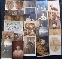 cca 1900-1940 Családi fotó hagyaték tétel kb 30 db