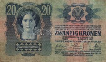 1913. 20K T:III, 1930. 20P T:IV, 1930. 100P "*"-os T:III, 1945. 50P (3x) T:III,IV + Ausztr...