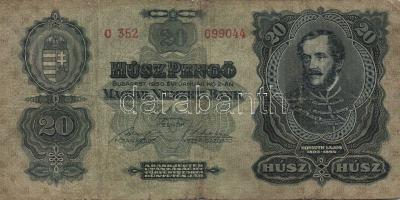 1913. 20K T:III, 1930. 20P T:IV, 1930. 100P "*"-os T:III, 1945. 50P (3x) T:III,IV + Ausztr...