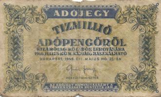 1946. 10000000AP (3x) T:III/IV,IV + 100000000AP T:III/IV