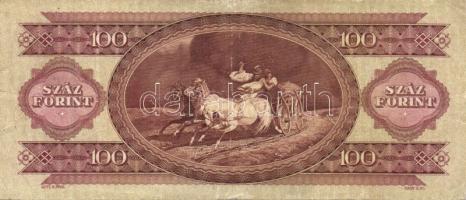 1984. 100Ft (2x) fordított hátlapi alapnyomattal (tulipán lefelé) T:III