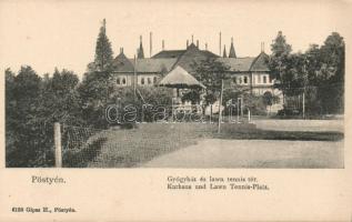 Pöstyén spa and lawn tennis court