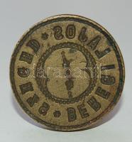 cca 1920 Beregi Lajos szegedi fűszer és festék kereskedő pecsétnyomója 4 cm