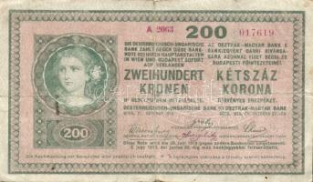 1918. 200K "A 2063" "hullámos" T:III-