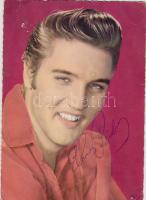 Ca. 1960 Elvis Presley képeslap eredeti aláírással/ Elvis Presley-AK mit orig. Unterschrift