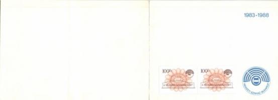1983-88. Nemzeti Színház 100Ft téglajegy (20x) füzetbe