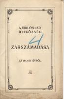 1912 A siklósi izr. hitközség az 1912-ik évről. Siklós-drávavölgyi könyvnyomda / Bericht der jüdischen Kultusgemeinde Siklós