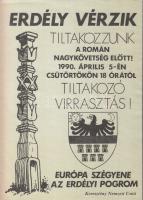 1990 Az erdélyi falurombolás elleni tüntetésre felhívó falragasz