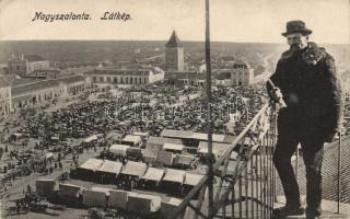 Nagyszalonta fair from above