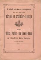 1908 A pinkafői takarékpénztár mérlege és eredményszámlája Schodisch Lajos könyvnyomdája, Felsőőr/ Bilanz, Verlust- und Gewinn-Conto der Pinkafelder Aktien-Sparkassa