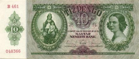 1936. 10P T:II+, 1941. 20P T:II, 1946. 1.000.000MP T:II-(apró papírszakadás), 1946. 100.000AP T:II,III