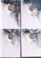 2001. 200Ft 4 klf "János Vitéz, Pál utcai fiúk, Toldi, Lúdas Matyi" érmés levelezőlapon so...