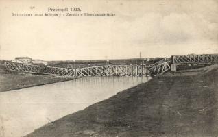 Przemysl demolished bridge in 1915