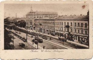 Kraków Lubicz street with Hotel Europe, the shops of D. Tiles, J. K. Kurkiewicz and S. Spitzel (fl)