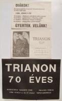 1990 3 db Trianon-ellenes röplap és plakát