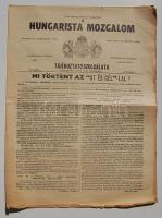 1957 A Hungarista mozgalom tájékoztató szolgálatának 8 oldalas kiadványa, benne az Út és Cél c. lap betiltásáról szóló közleménnyel