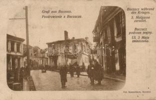 Buczacz May 3 street damaged in war