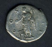 Római Császárság HADRIANUS 117-138. "COS III / Álló Genius" Denar Ag T:3