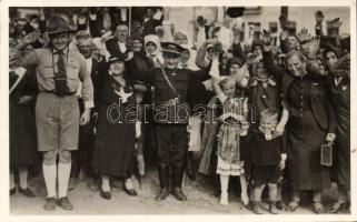 Ipolyság entry of the Hungarian troops photo So.Stpl