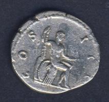 Római Császárság HADRIANUS 117-138. "COS III / Ülő Hercules" Denar Ag T:2