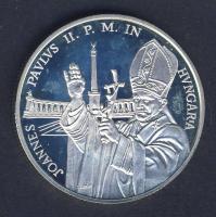 1991. 500Ft Ag "II.János Pál pápa látogatása" díszdobozban T:PP