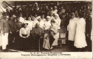 Budapest IX. Auguszta Barakk-kórház, Auguszta Főhercegasszony látogatása