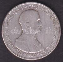 1930. 5P Ag "Horthy jobbra" T:3