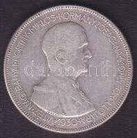 1930. 5P Ag "Horthy jobbra" T:3