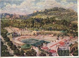 Budapest XI. Gellért fürdő és a Gellérthegy s: Raoul Kopeczky (EK)