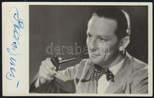 Pethes Ferenc fotólap a színész saját kezű aláírásával