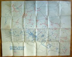 1914-1916 8 db I. világháborús katonai térkép többnyire kiváló állpotban / 8 WW. I. military maps, m...