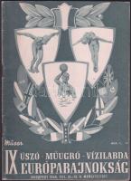 1958 Úszó - műugró - vizilabda EB Budapest műsorfüzet / Swimming EC booklet