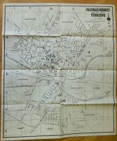 1940 Szatmárnémeti térképe kiváló állapotban / Map of Satu-Mare 55x65 cm