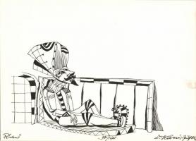 Z. Kovács József: 12 db sorszámozott, jelzett illusztráció ofszet-papír 22x30 cm