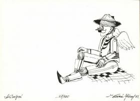 Z. Kovács József: 12 db sorszámozott, jelzett illusztráció ofszet-papír 22x30 cm