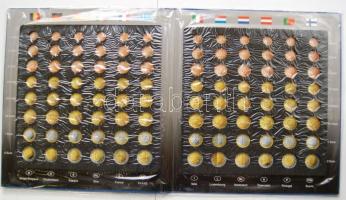 Leuchtturm: kétoldalas érmealbum az eredeti 12 ország EURO érméi számára