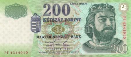 1998-2007. 200Ft (8x) mind klf évszámmal T:I