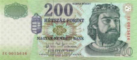 1998-2007. 200Ft (8x) mind klf évszámmal T:I