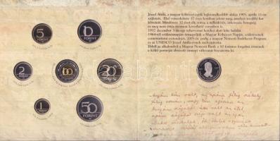 2005. 1Ft-100Ft 7klf db + 10Ft "József Attila" szettben T:PP Csak 7000db!