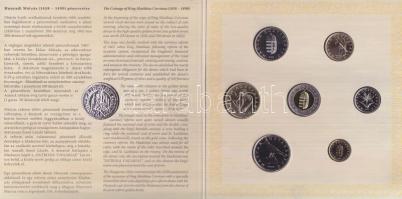 2008. 1Ft-100Ft 7klf db + Mátyás denár Ag fantáziaverete "Reneszánsz emlékév" szettben T:BU Csak 3000db!