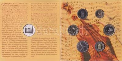 2009. 5Ft-200Ft 6klf db + "Joseph Haydn" Ag (999) emlékérem, szettben T:PP,BU Csak 4000db!