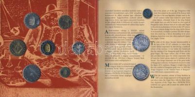 2001. 1Ft-100Ft 7klf db, szettben "Ezeréves a magyar pénzverés" T:BU Csak 7000db!