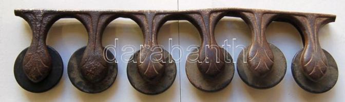 cca 1900 Fali esernyő/sétapáca-tartó fém-fa / Unbrella/walk-stick holder metal-wood