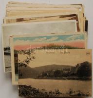 Belgium 92 db háború előtti városképes lap, vegyes anyag jobbakkal