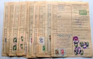 10 db marhalvél az 1950-es évekből okmánybélyegekkel