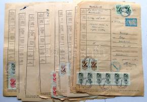 10 db marhalvél az 1950-es évekből okmánybélyegekkel