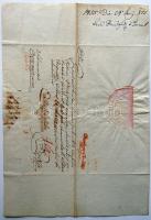 1805 Helytartótanácsi levél  gr. Brunswick József országbíró, Darvas Ferenc költő, követ és Bereczky...