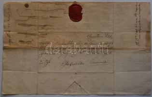 1813 Nádori hivatali levél József nádor saját kezű aláírásával és sértetlen viaszpecséttel / Official letter of the Palatins Office with autograph signature of Joseph palatin