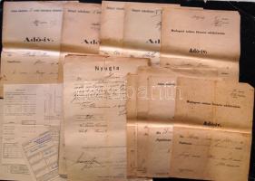 1900-1947 Adózással kapcsolatos iratok, okmányok, adóív